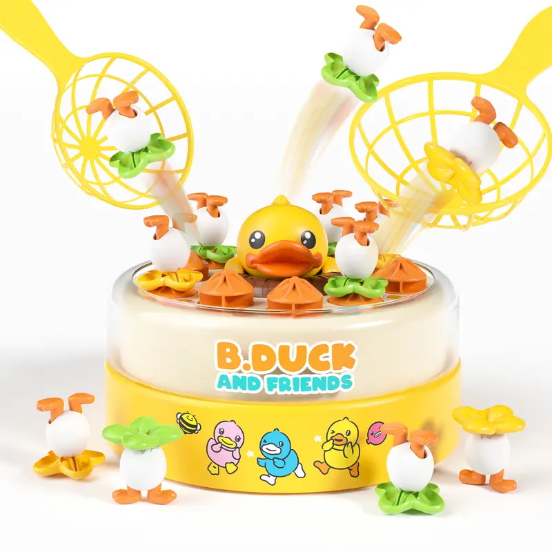 Kids Toys Yellow - Bouncing Yellow Duck Turntable Toy Kids