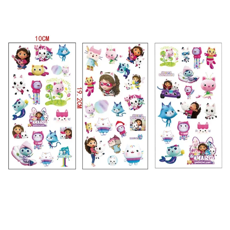 Kids Toys House - 3pcs New Gabby Dollhouse Sticker Cats