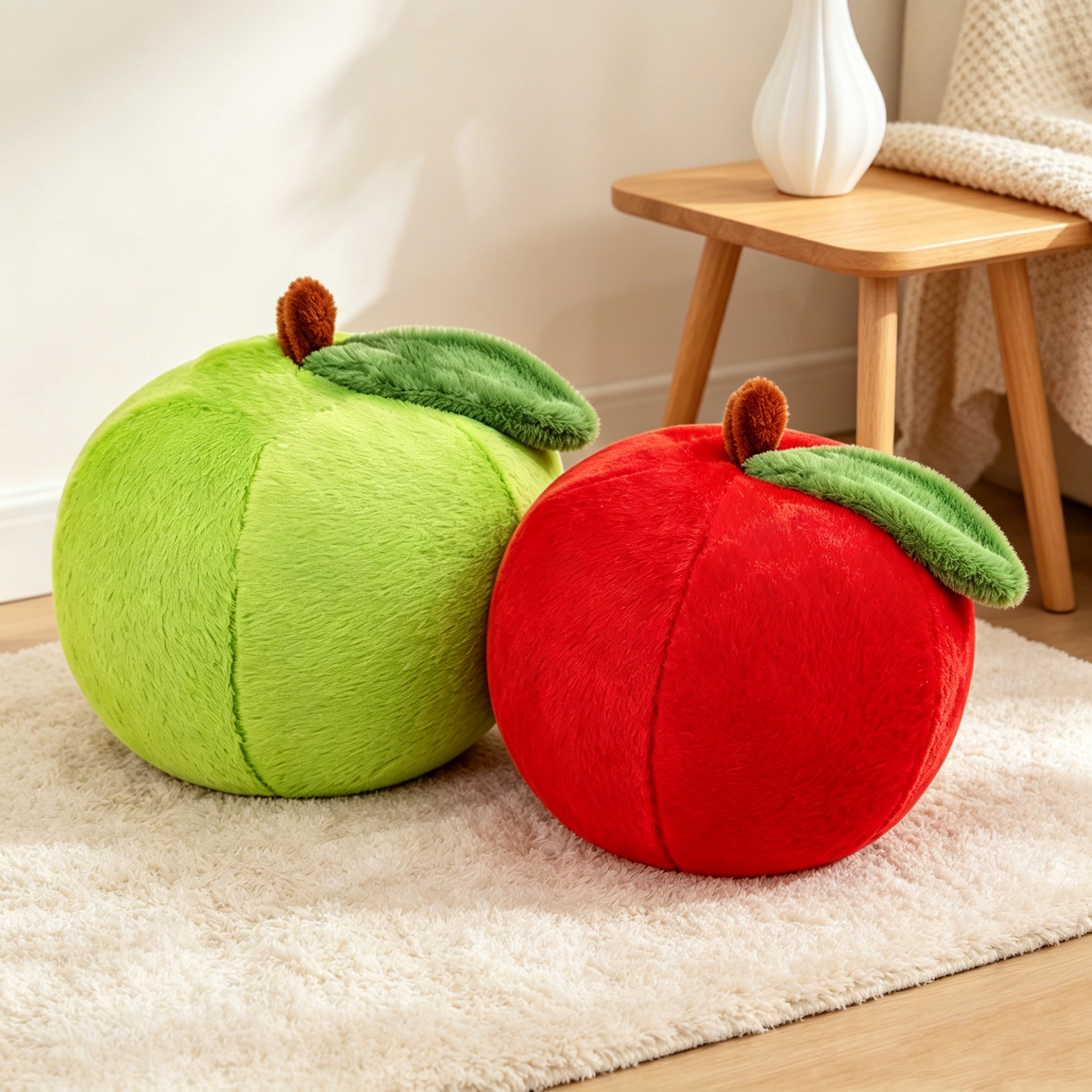 Kids Toys Yellow - Apple Plush Toy Large Doll Red