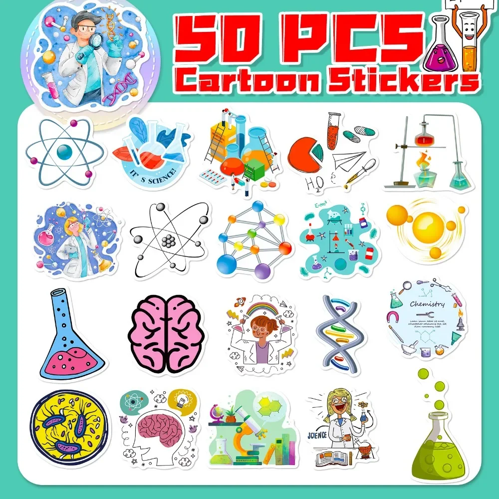 50PCS Cartoon Science Lab Stic - đánh giá và giá Kids Toys Vintage