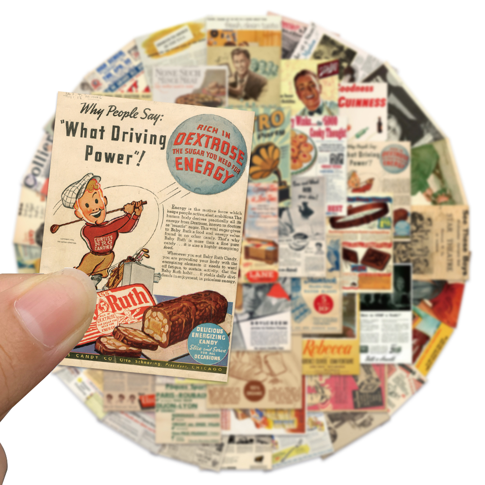50PCS Vintage Newspaper Retro  - đánh giá và giá Kids Toys Vintage