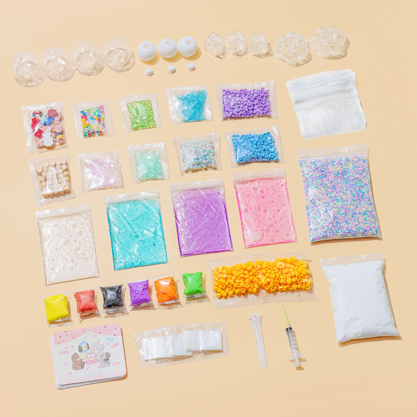 6cm Ball Skins DIY Stress Ball - đánh giá và giá Slime Making Kit