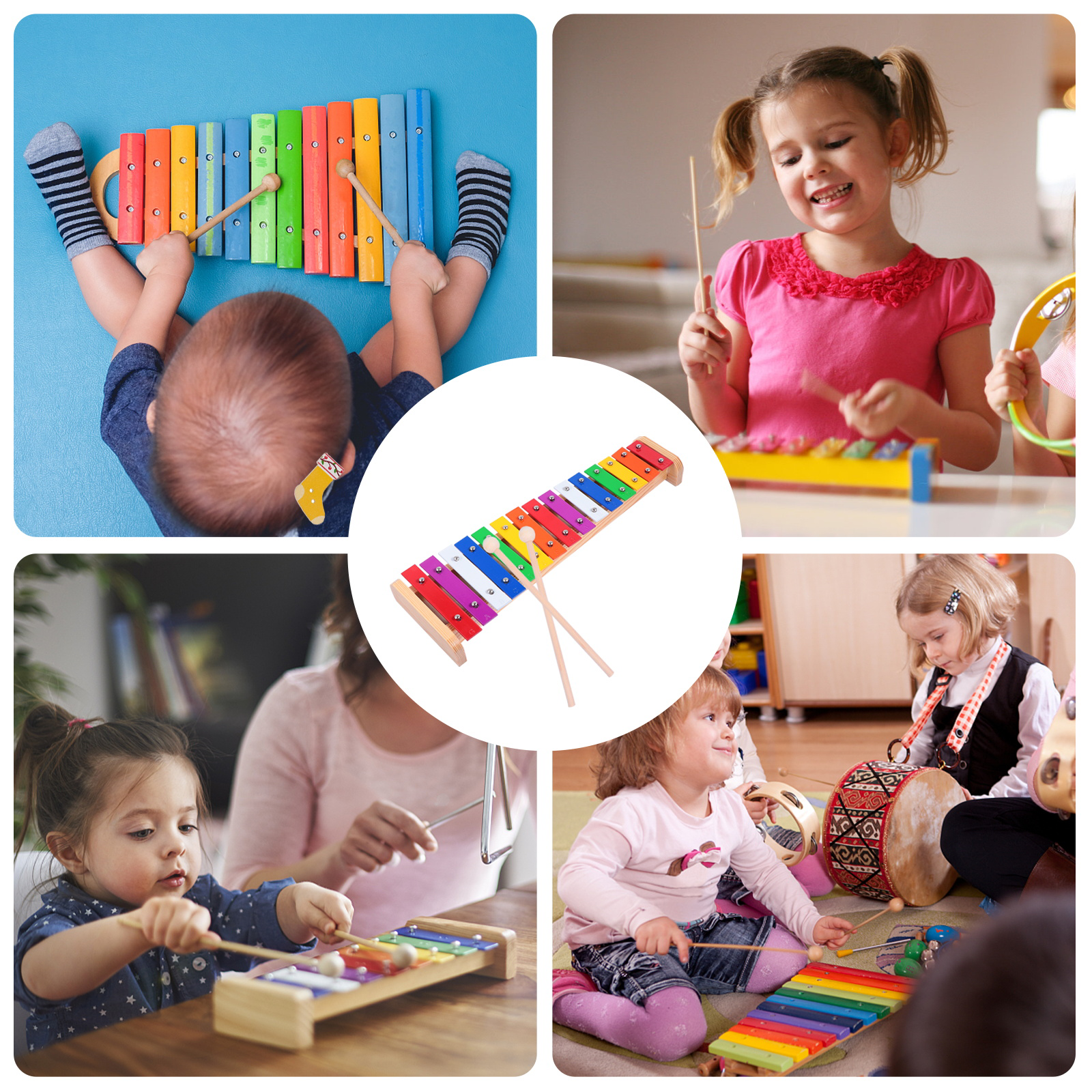 15 Keys Xylophone Aluminum Pla - đánh giá và giá Kids Toys Xylophone