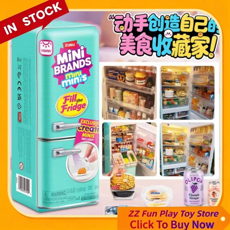Genuine ZURU Mini Fridge Set P - đánh giá và giá Kids Toys House