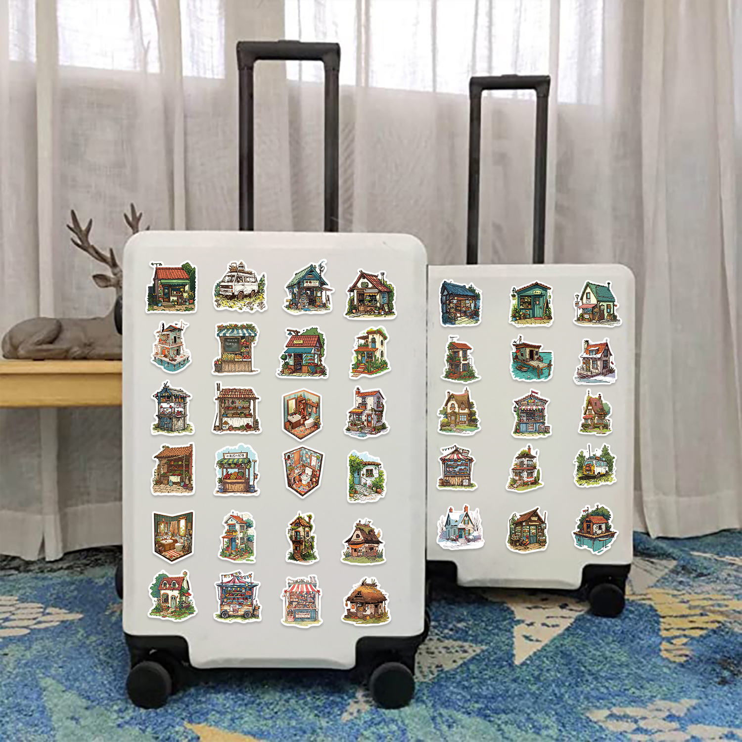 50pcs Vintage Retro Small Hous - đánh giá và giá Kids Toys Vintage