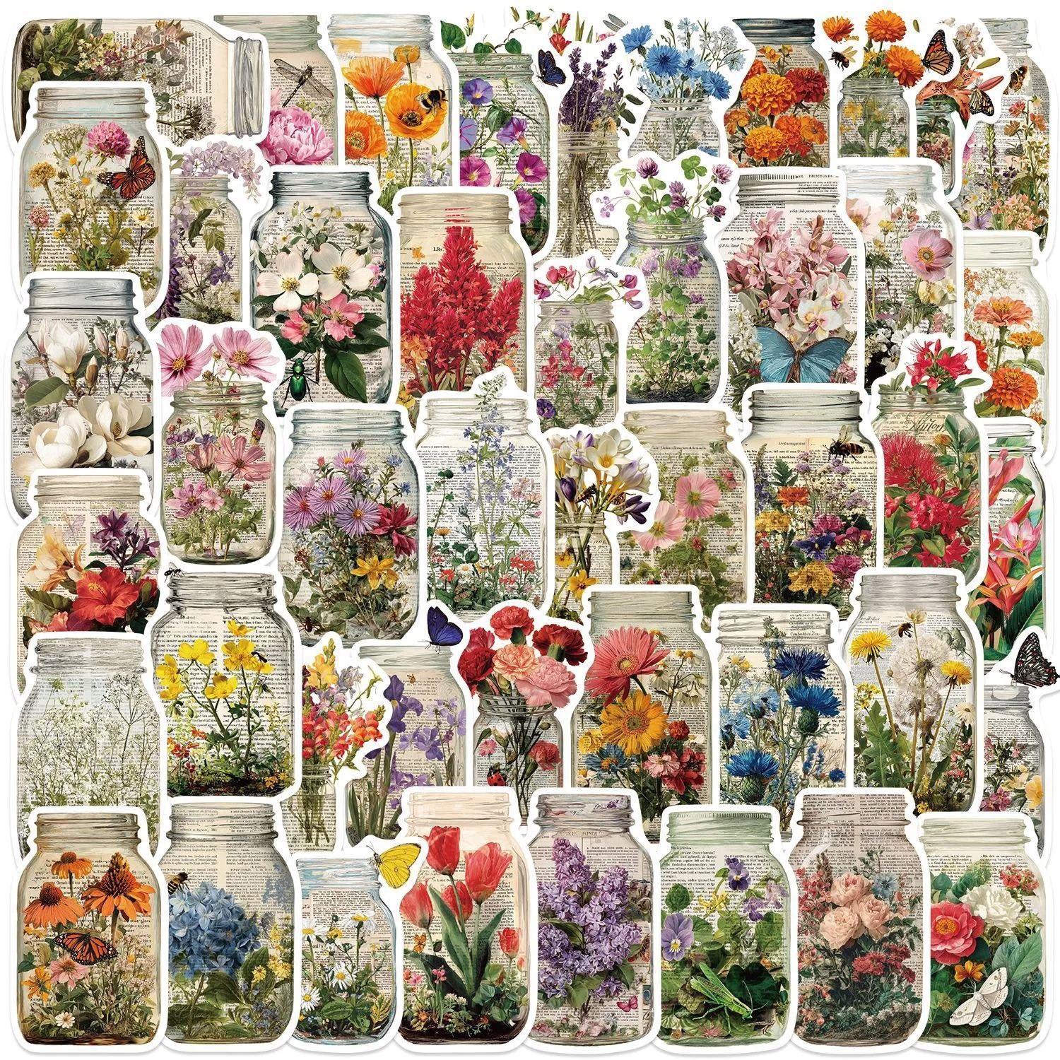 50pcs Vintage Bottle Flower St - đánh giá và giá Kids Toys Vintage