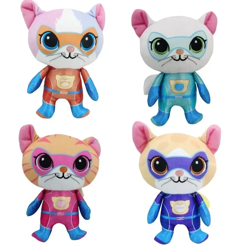 4pcs Super Kitties Team Anime  - đánh giá và giá Kids Toys Yellow