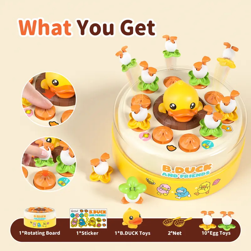 Bouncing Yellow Duck Turntable - đánh giá và giá Kids Toys Yellow