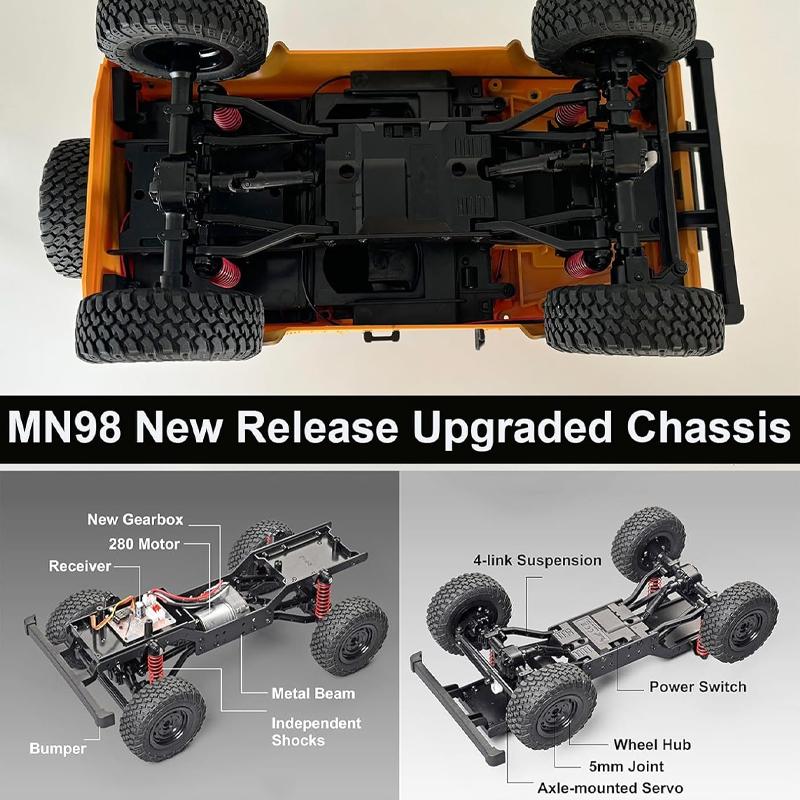 1/12 4WD RC Crawler MN98 MN99s - đánh giá và giá Kids Toys Very
