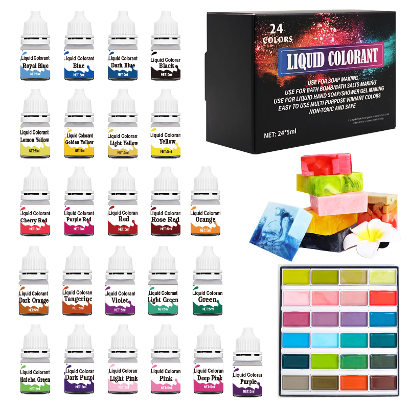 24-color bath ball soap dye –  - đánh giá và giá Slime Making Kit