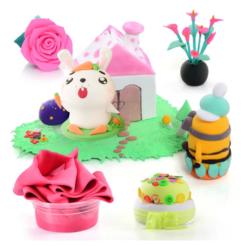12/24/36 Colors Air Dry Plasti - đánh giá và giá Slime Making Kit