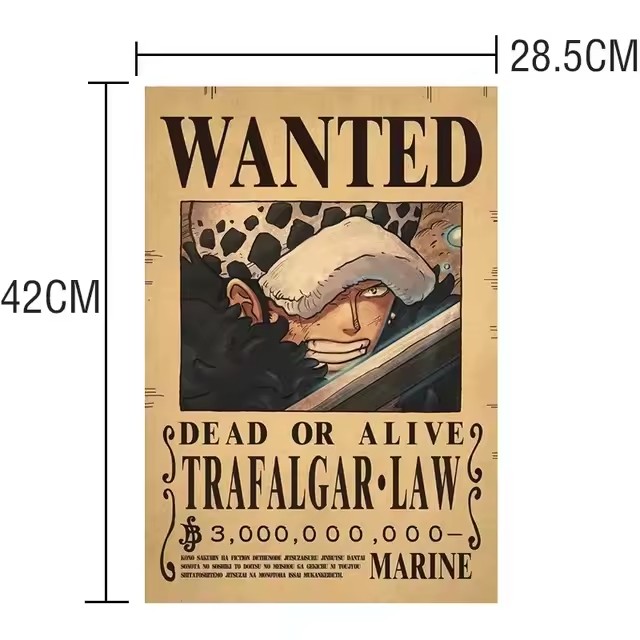 Anime One Piece Bounty Wanted  - đánh giá và giá Kids Toys Vintage