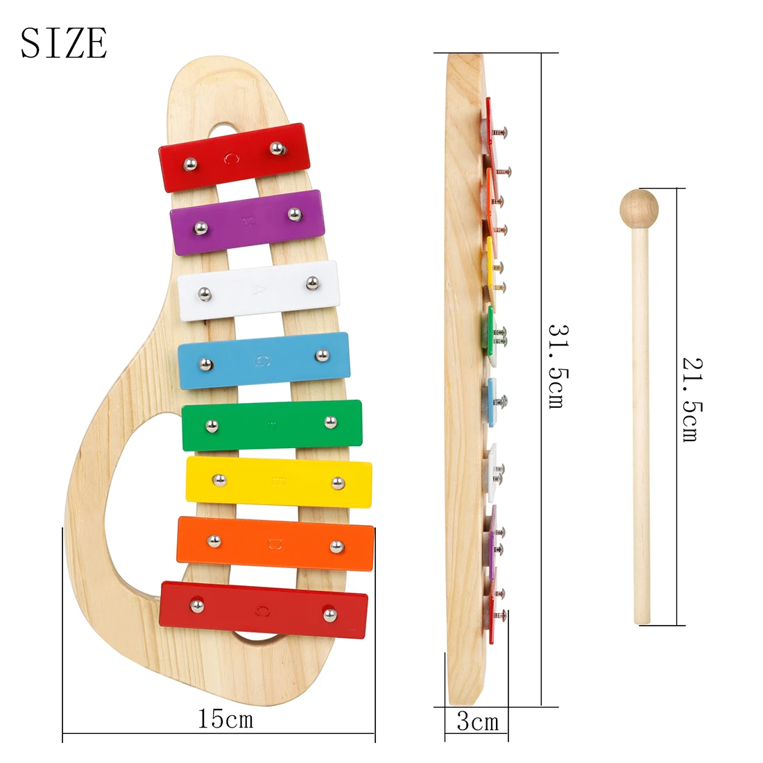 8-Note Xylophone With Plastic  - đánh giá và giá Kids Toys Xylophone