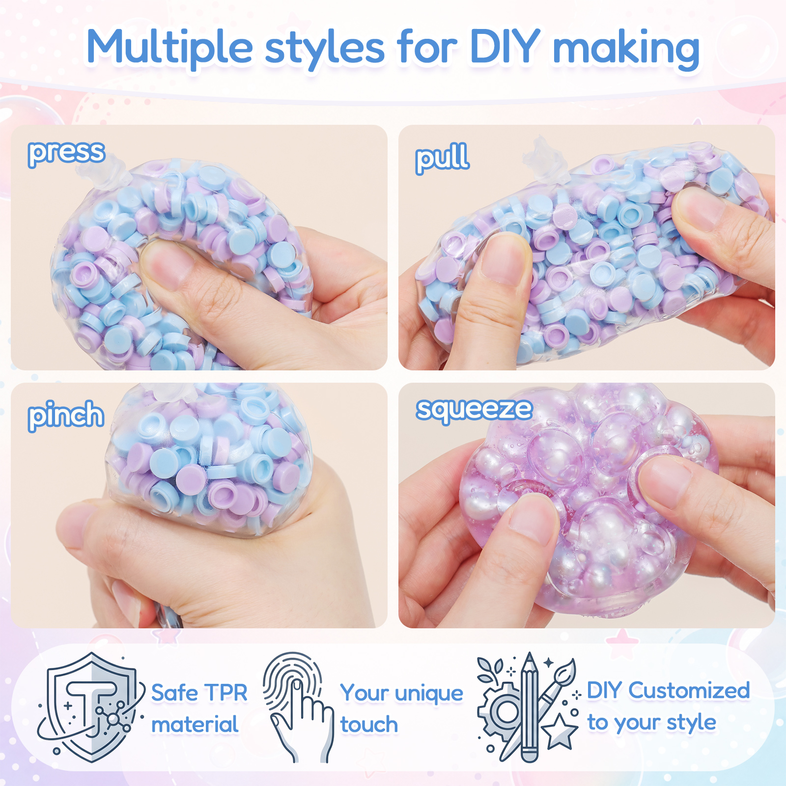 6cm Ball Skins DIY Stress Ball - đánh giá và giá Slime Making Kit