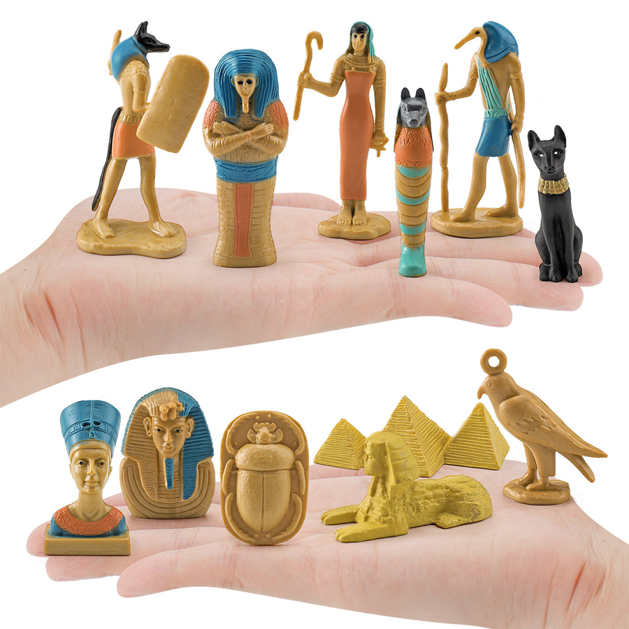 12Pcs Ancient Egypt Figurine P - đánh giá và giá Kids Toys Under 200