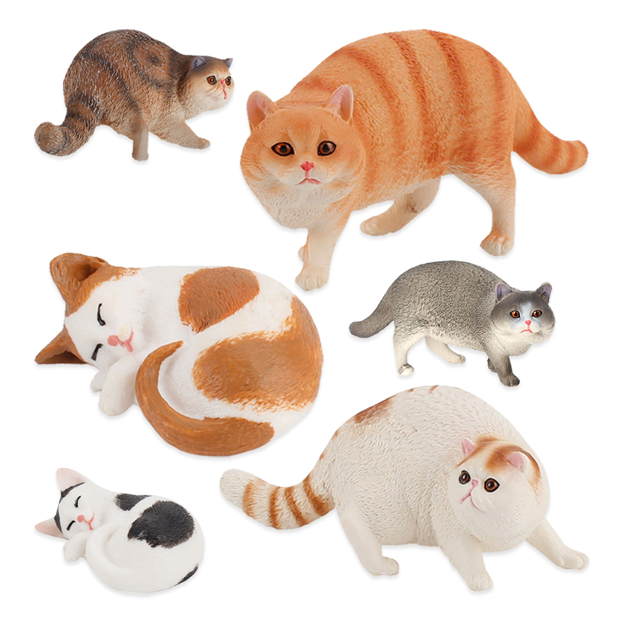 Realistic Plastic Cat Figurine - đánh giá và giá Kids Toys Under 200