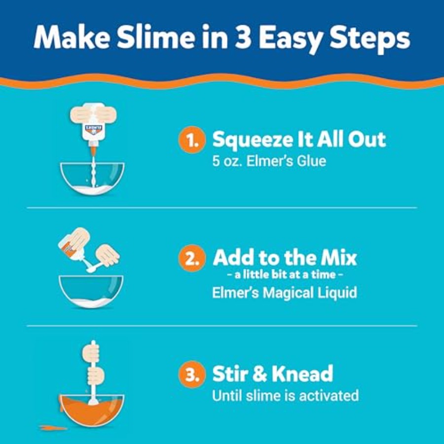 Includes Liquid Glue, Activato - đánh giá và giá Slime Making Kit