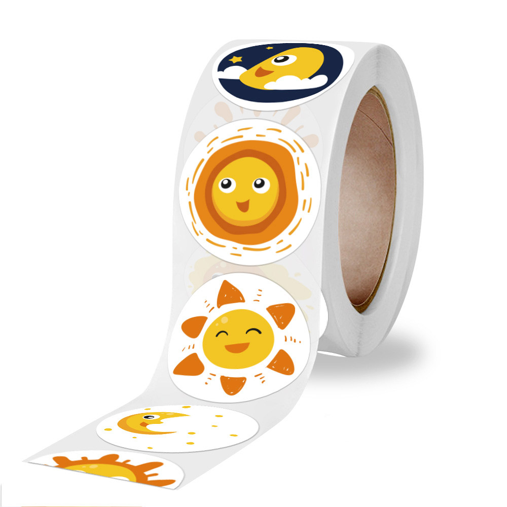 50-500 Pcs Smile Face Sticker  - đánh giá và giá Kids Toys Yellow