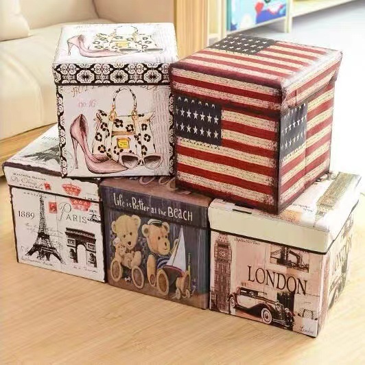 Vintage Printed Folding Storag - đánh giá và giá Kids Toys Vintage