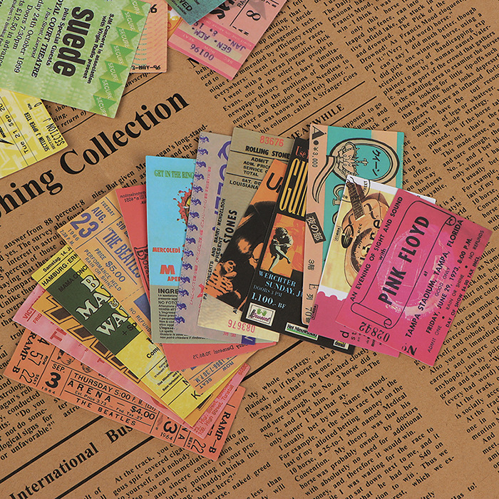 43Pcs Retro Rock Music Ticket  - đánh giá và giá Kids Toys Vintage